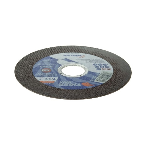 Weiler Type 1, 4-1/2 in Dia, 1 mm Thick, 60 Grit 58130 - main